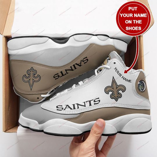 Ideafootwear New Orleans Saints AJ13 Sneakers Shoes For Men And Women 5