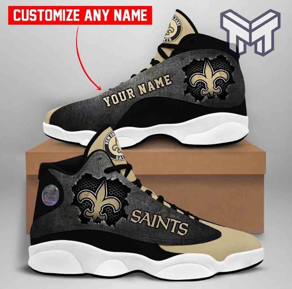 Ideafootwear New Orleans Saints AJ13 Sneakers Shoes For Men And Women 7