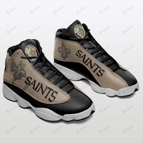 Ideafootwear New Orleans Saints AJ13 Sneakers Shoes For Men And Women 23