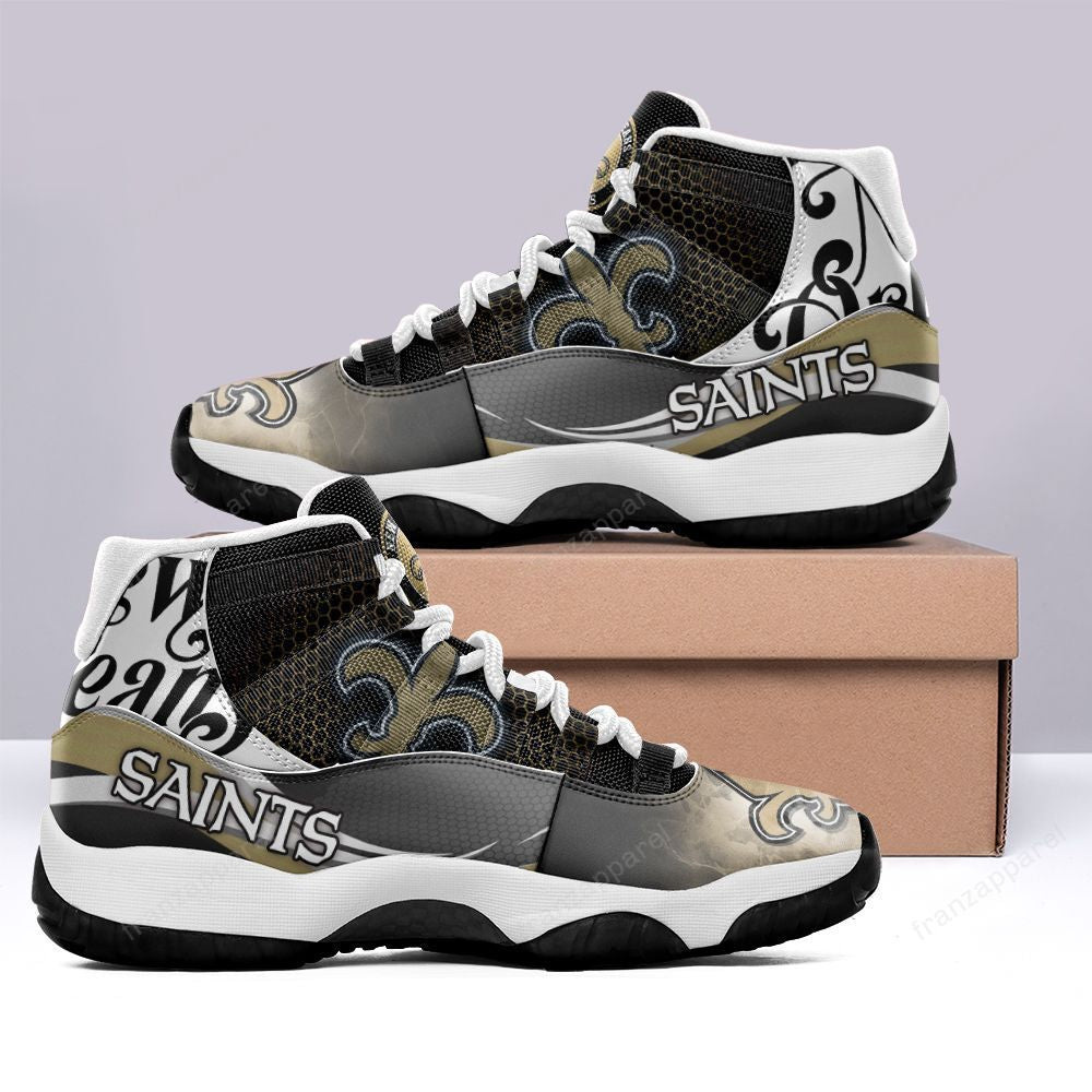 Ideafootwear New Orleans Saints AJ13 Sneakers Shoes For Men And Women 14