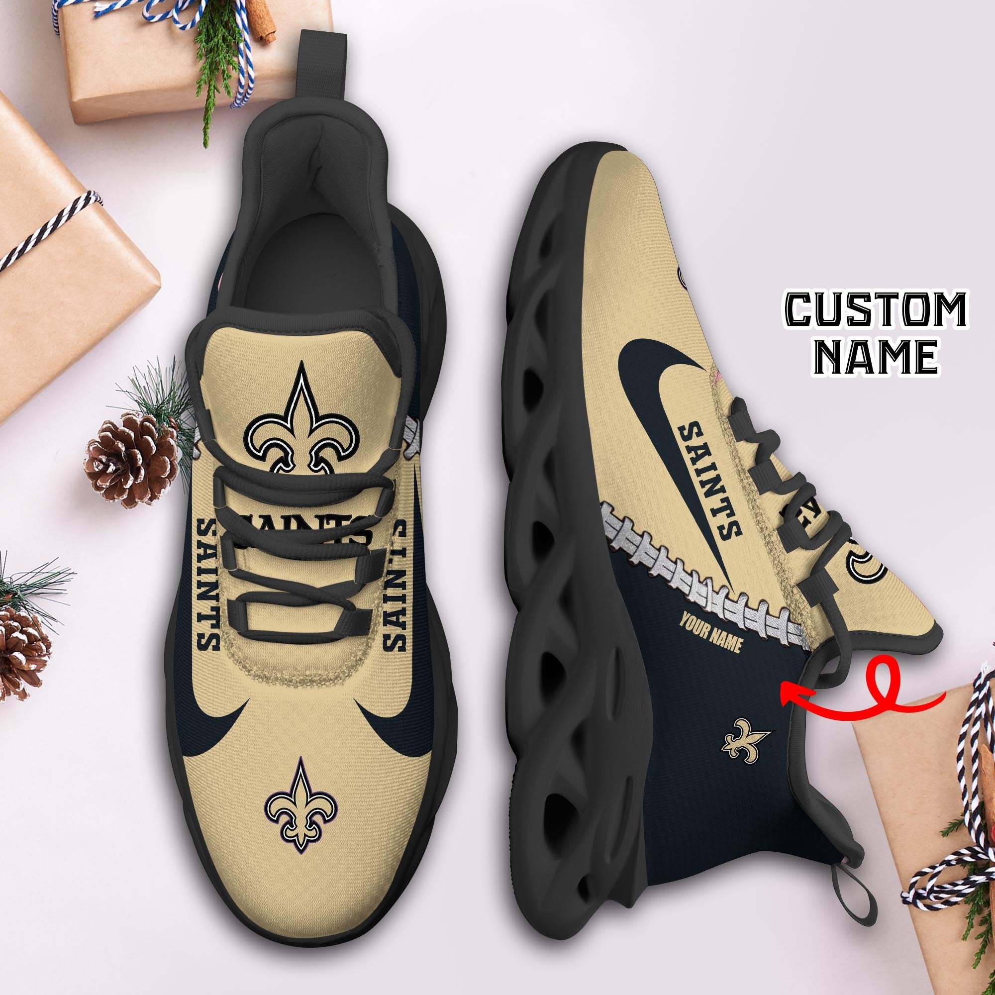 Ideafootwear New Orleans Saints Max Soul Shoes Sneakers For Men And Women 68