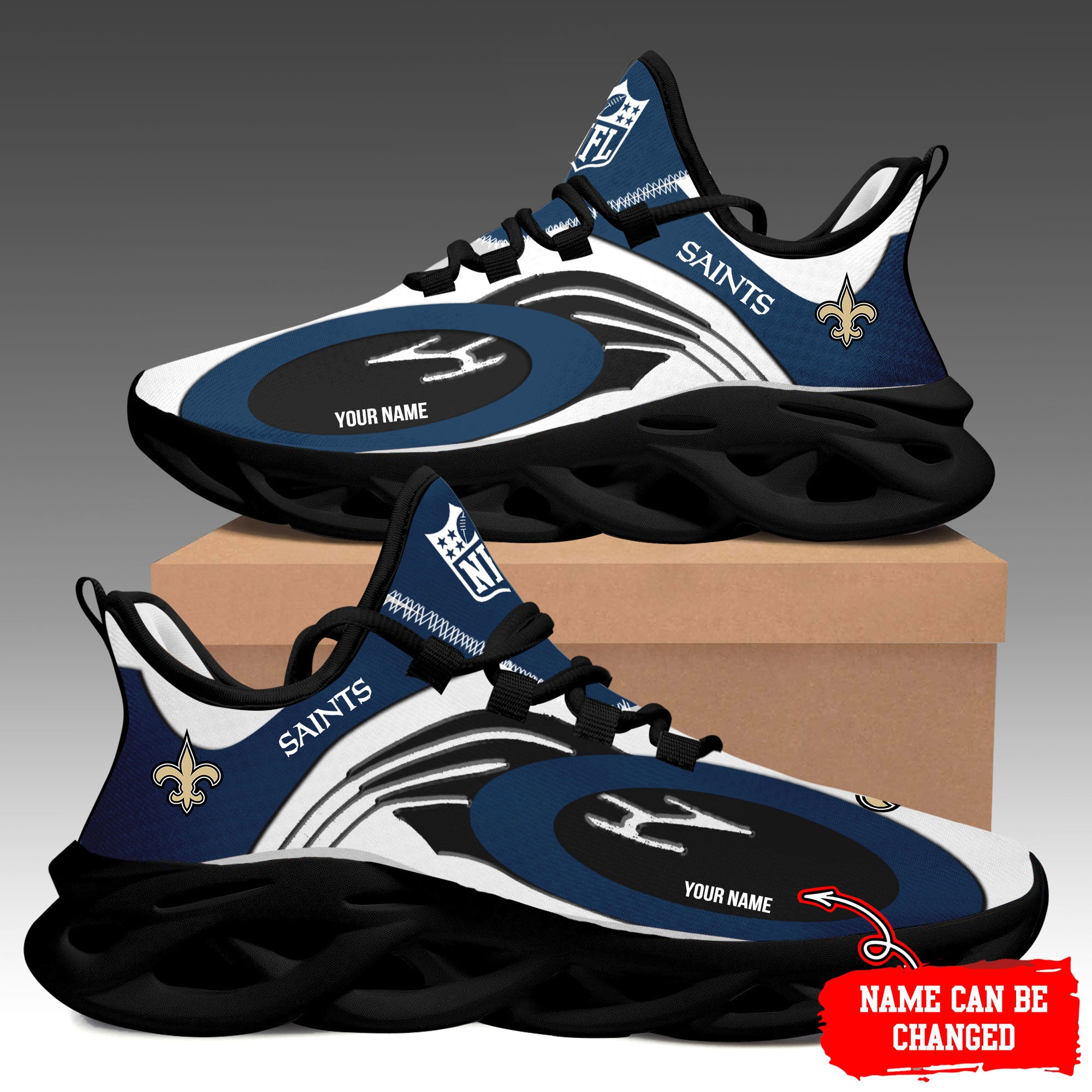 Ideafootwear New Orleans Saints Max Soul Shoes Sneakers For Men And Women 53