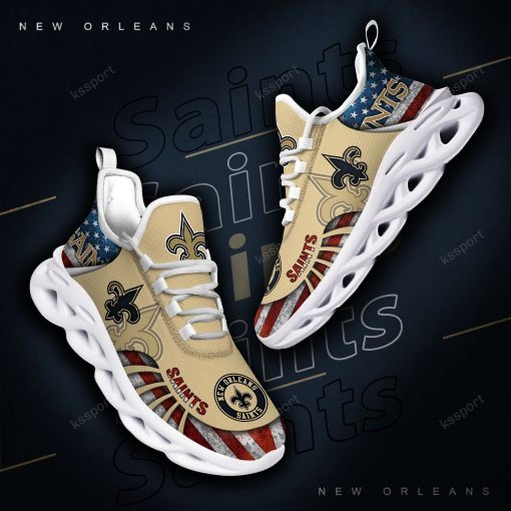 Ideafootwear New Orleans Saints Max Soul Shoes Sneakers For Men And Women 38