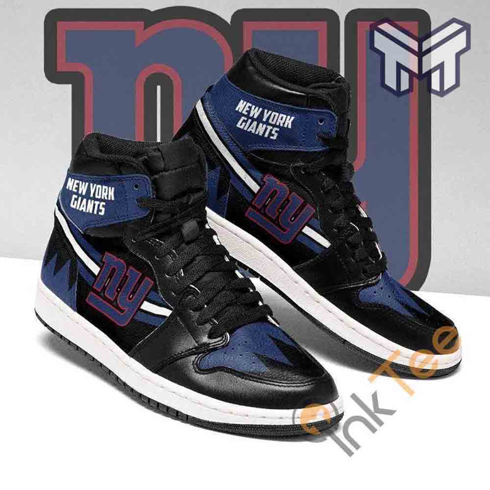 Ideafootwear New York Giants AJ1 High Sneakers Shoes For Men And Women 7