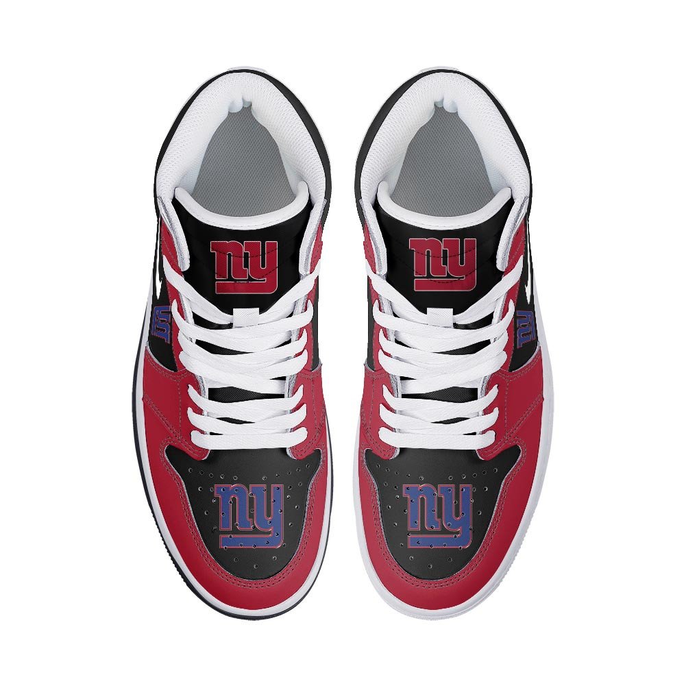 Ideafootwear New York Giants AJ1 High Sneakers Shoes For Men And Women 6