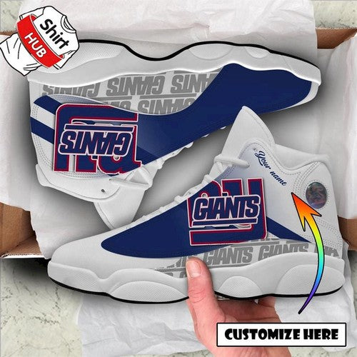 Ideafootwear New York Giants AJ13 Sneakers Shoes For Men And Women 3