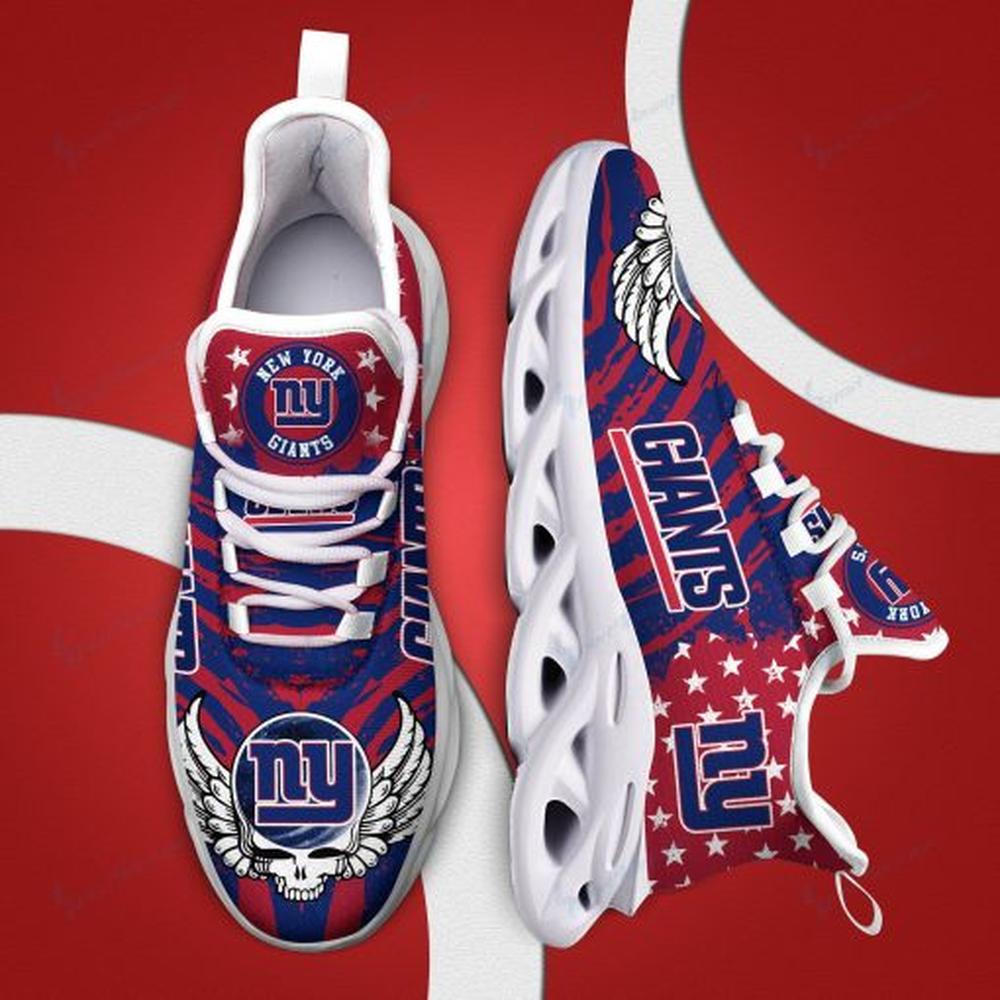 Ideafootwear New York Giants Max Soul Shoes Sneakers For Men And Women 5