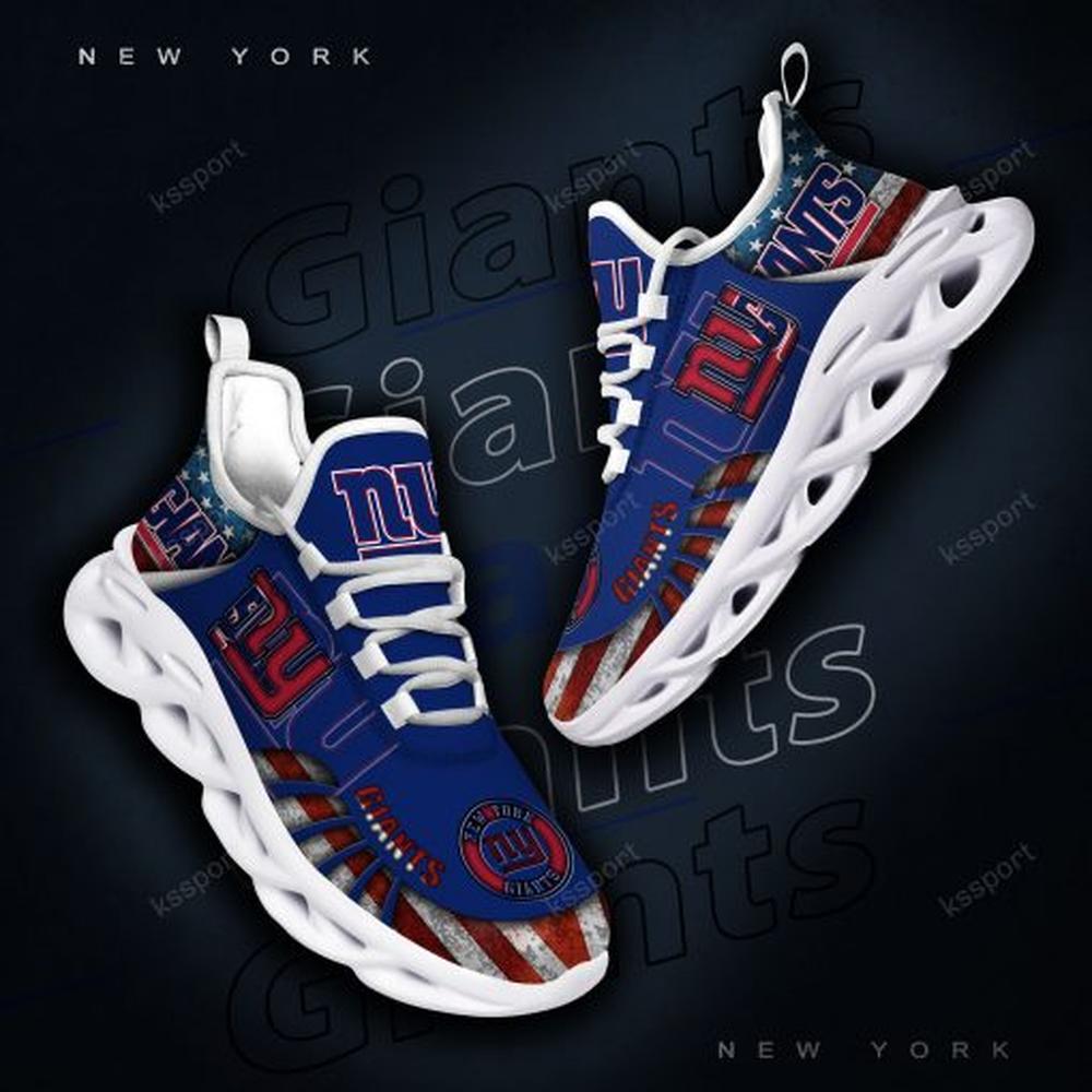 Ideafootwear New York Giants Max Soul Shoes Sneakers For Men And Women 8