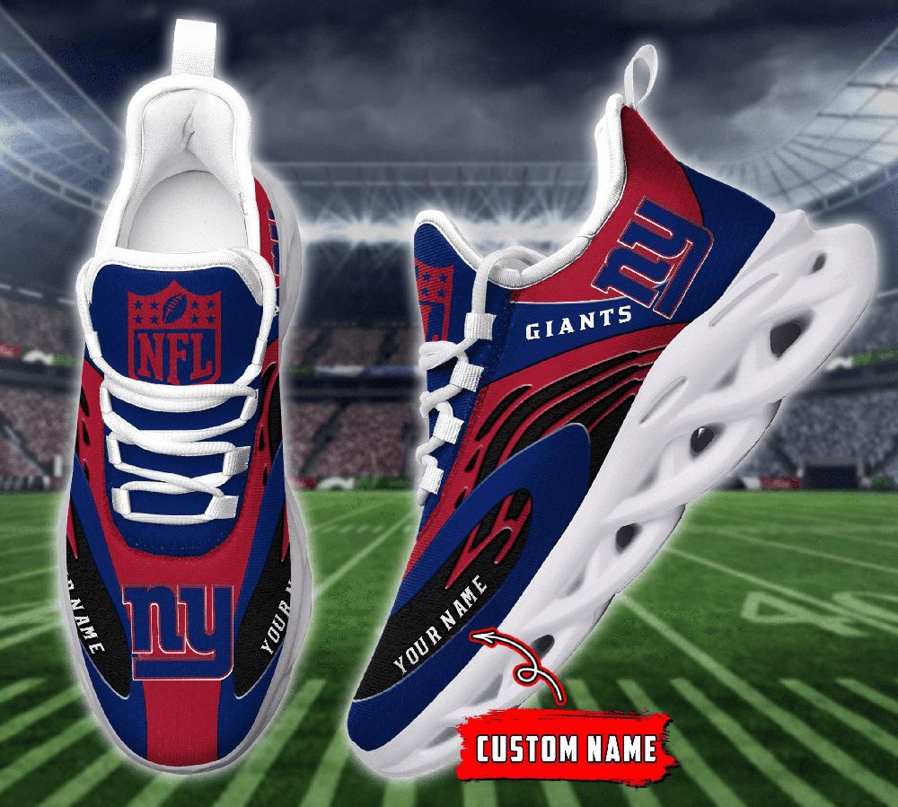 Ideafootwear New York Giants Max Soul Shoes Sneakers For Men And Women 16