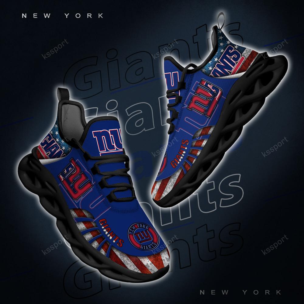 Ideafootwear New York Giants Max Soul Shoes Sneakers For Men And Women 8