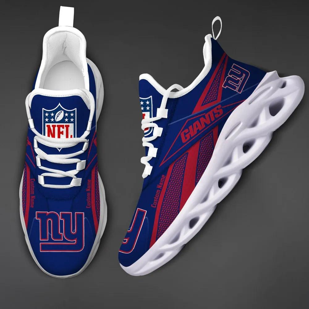 Ideafootwear New York Giants Max Soul Shoes Sneakers For Men And Women 3