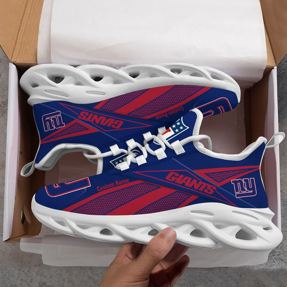 Ideafootwear New York Giants Max Soul Shoes Sneakers For Men And Women 3