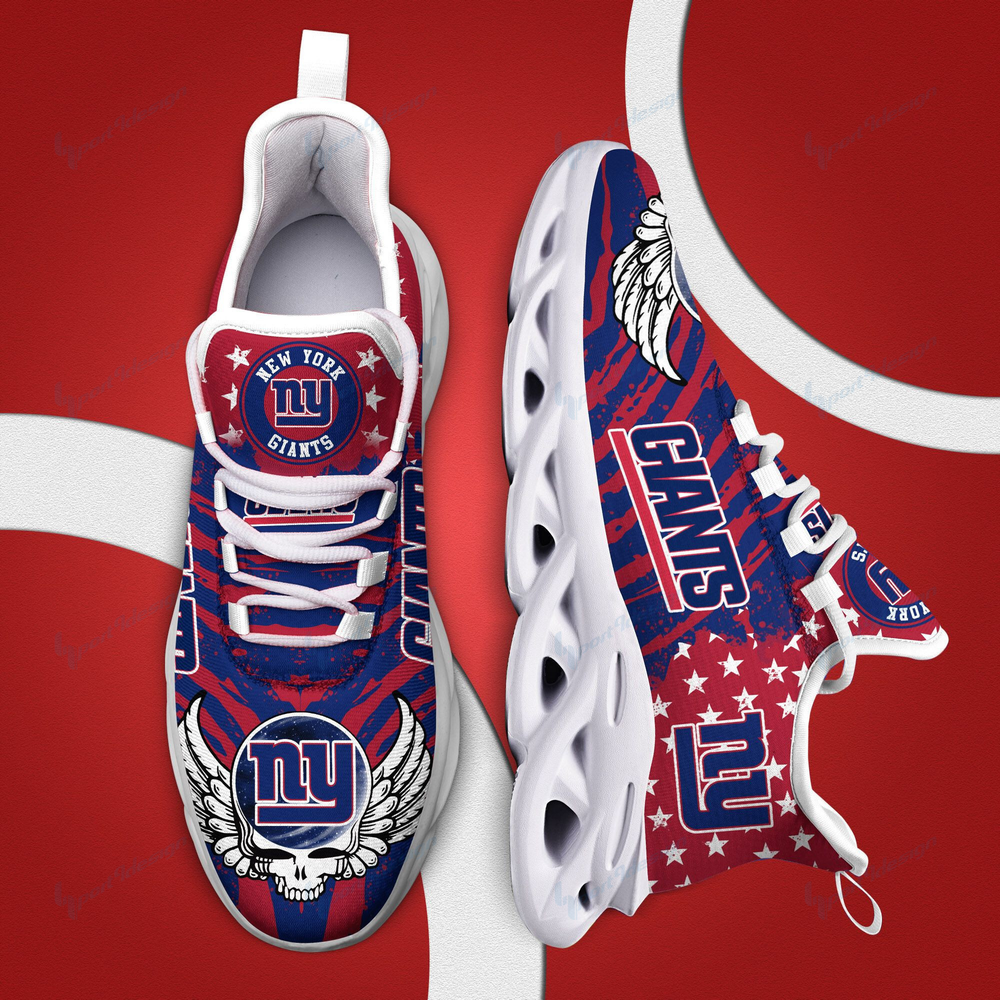 Ideafootwear New York Giants Max Soul Shoes Sneakers For Men And Women 5