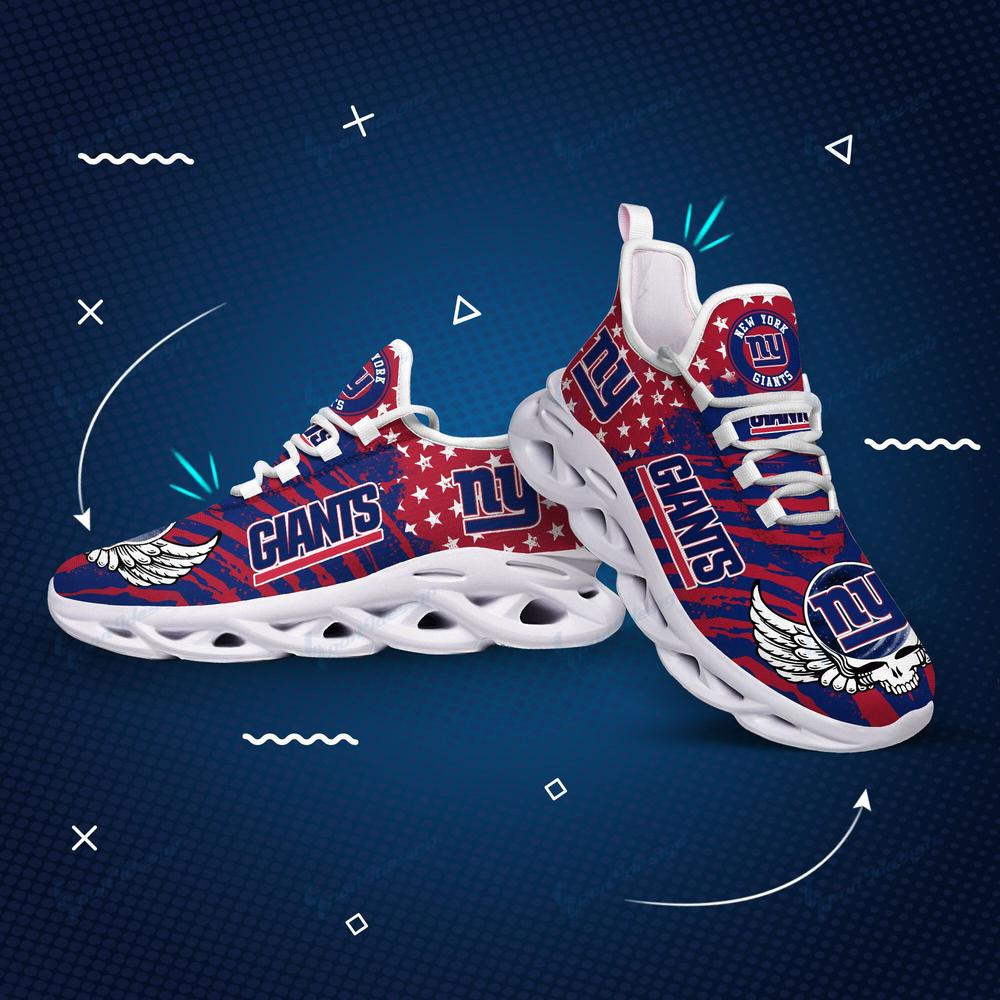 Ideafootwear New York Giants Max Soul Shoes Sneakers For Men And Women 5