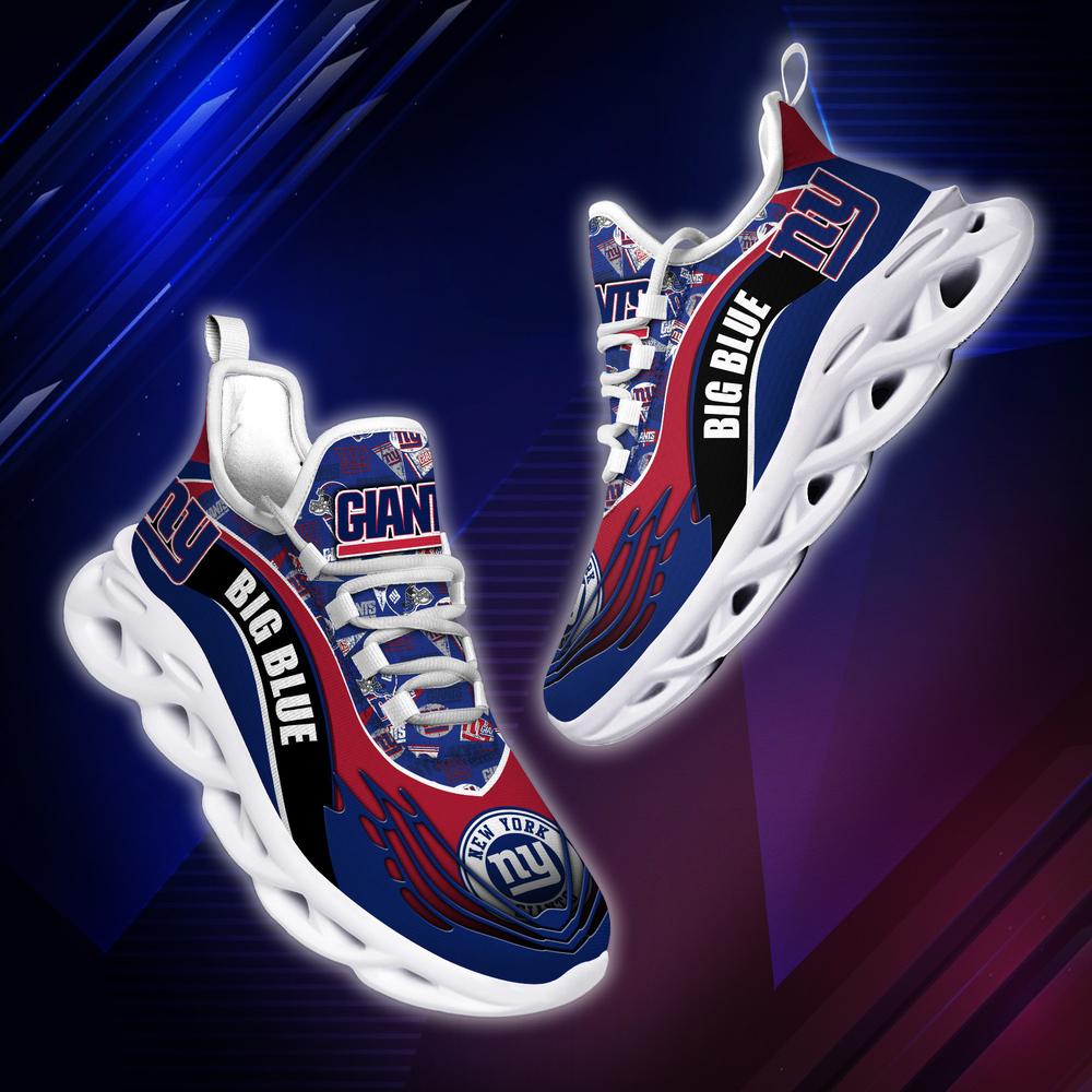 Ideafootwear New York Giants Max Soul Shoes Sneakers For Men And Women 2