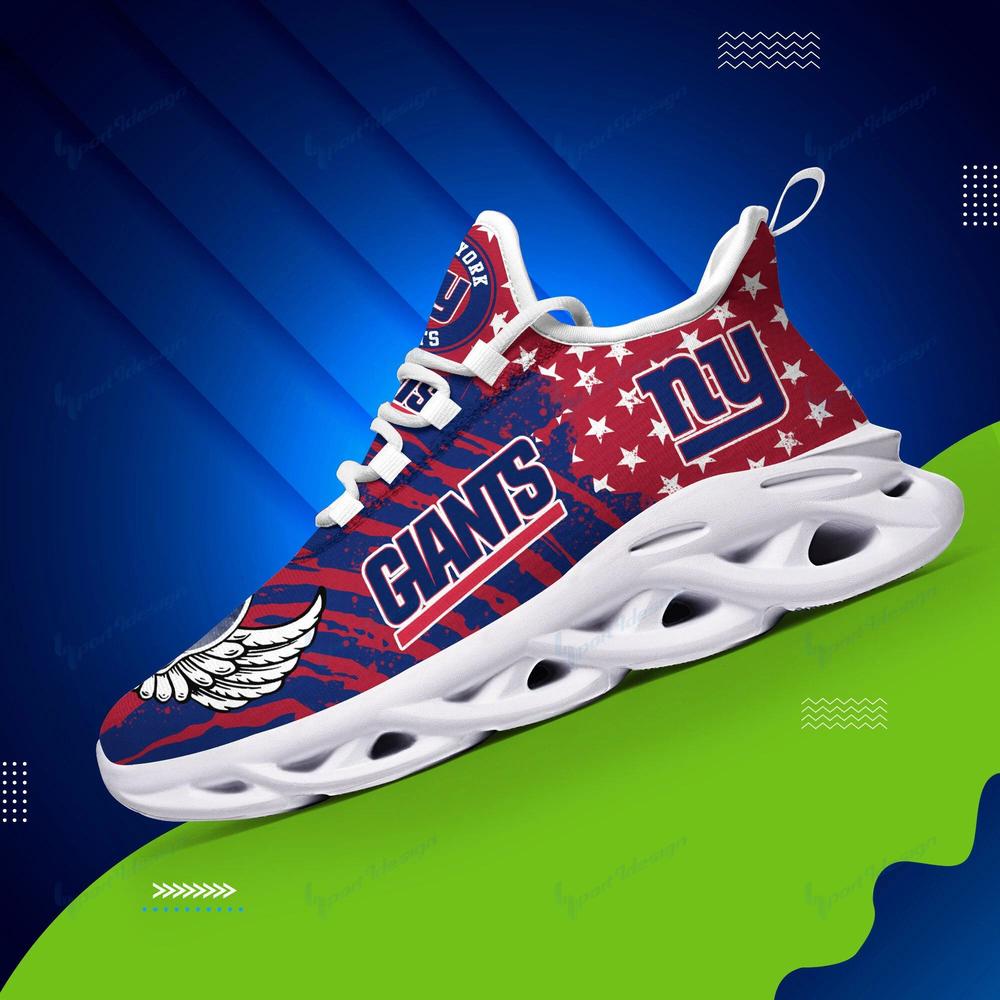 Ideafootwear New York Giants Max Soul Shoes Sneakers For Men And Women 5