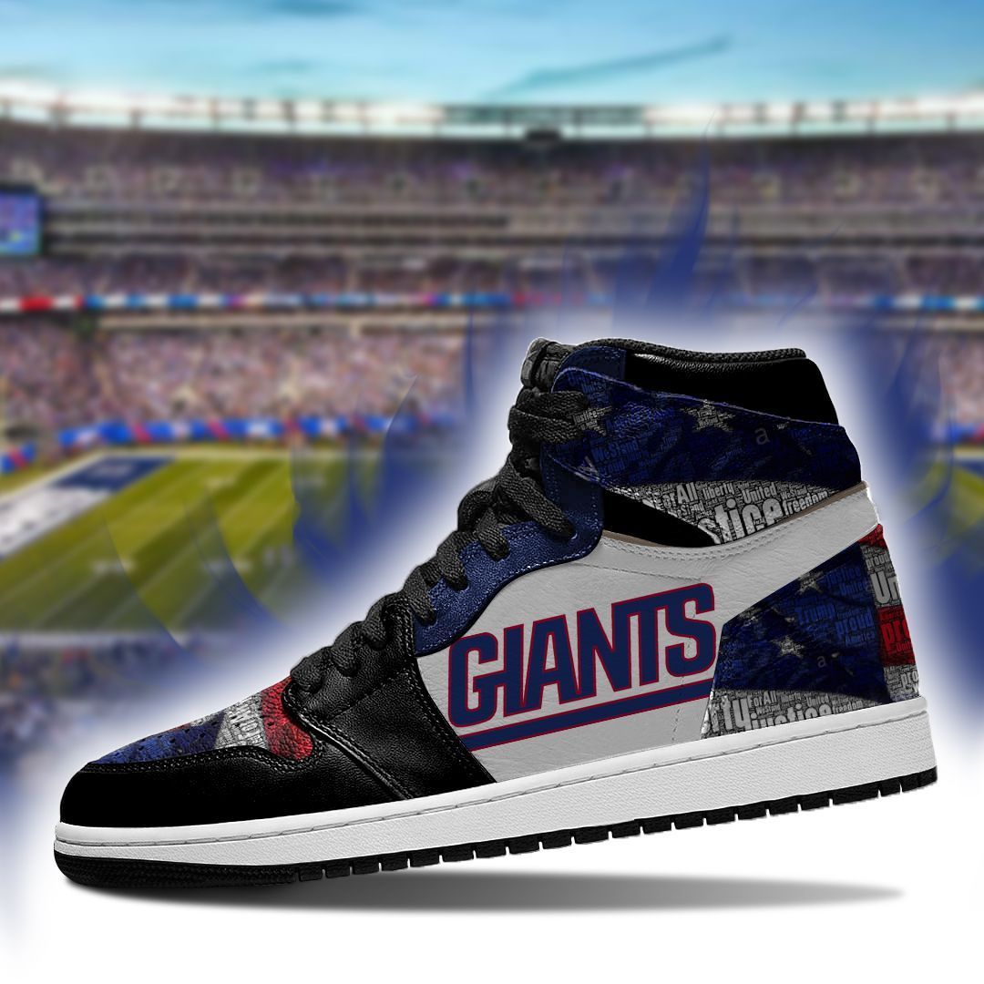 Ideafootwear New York Giants NFL AJ1 High Sneakers Shoes For Men And Women 1