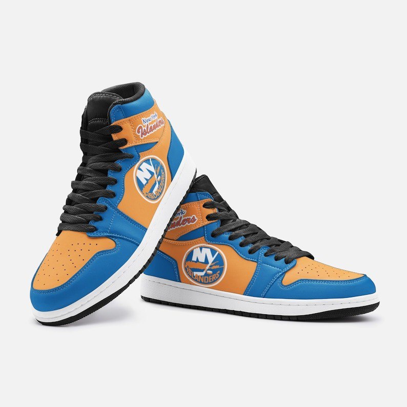 Ideafootwear New York Islanders AJ1 High Sneakers Shoes For Men And Women 4