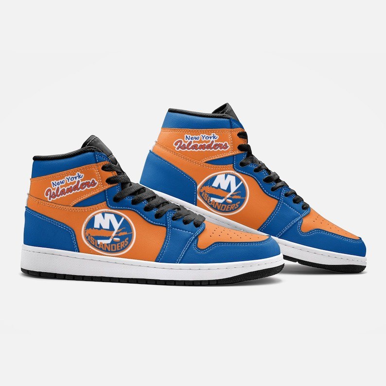 Ideafootwear New York Islanders AJ1 High Sneakers Shoes For Men And Women 4