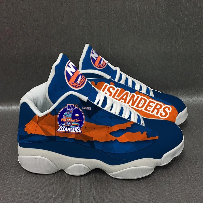 Ideafootwear New York Islanders AJ13 Sneakers Shoes For Men And Women 4