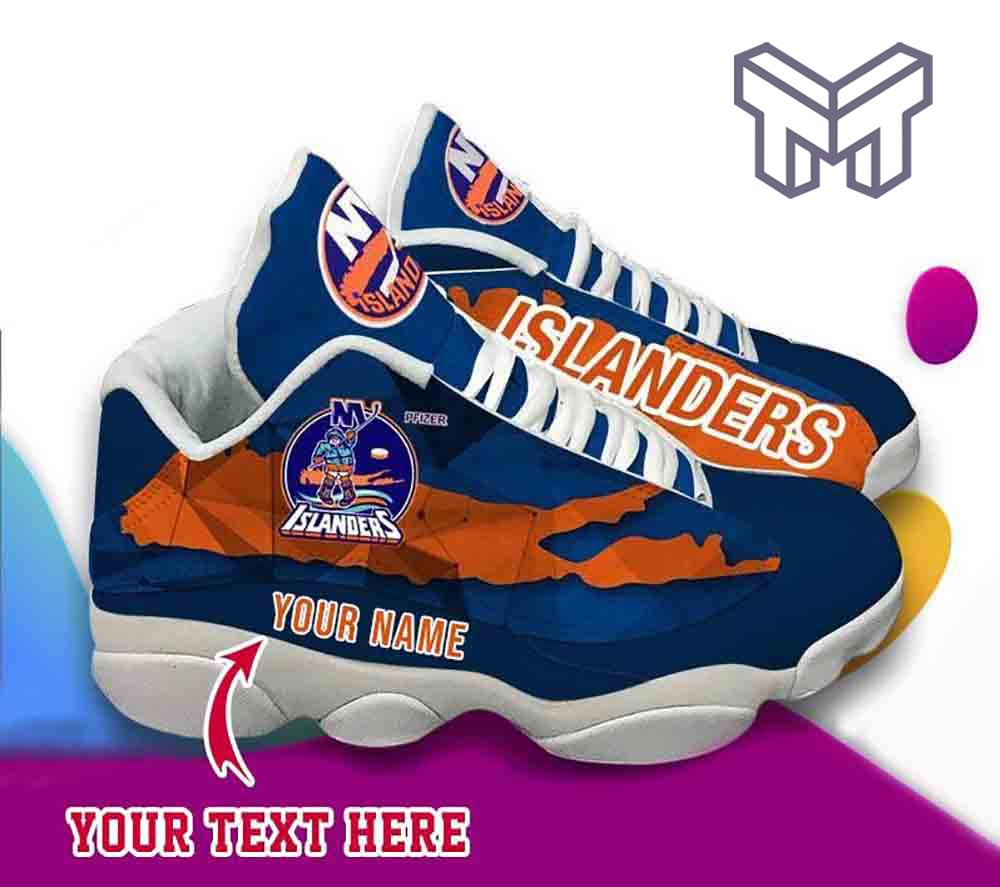 Ideafootwear New York Islanders AJ13 Sneakers Shoes For Men And Women 3