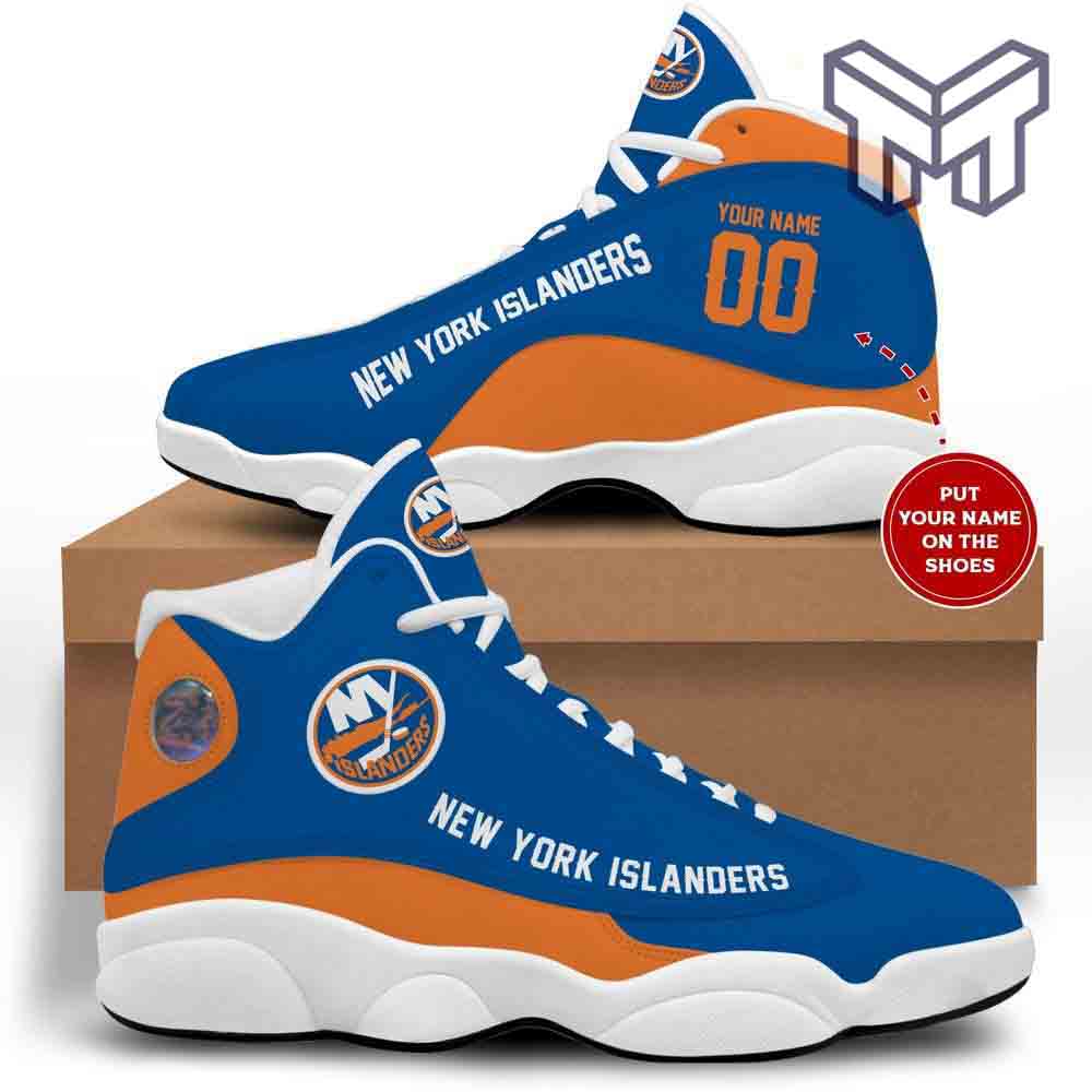 Ideafootwear New York Islanders AJ13 Sneakers Shoes For Men And Women 2