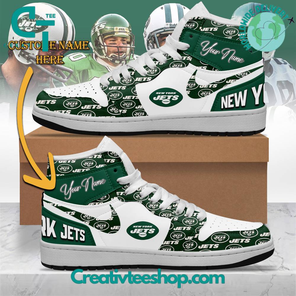 Ideafootwear New York Jets AJ1 High Sneakers Shoes For Men And Women 5