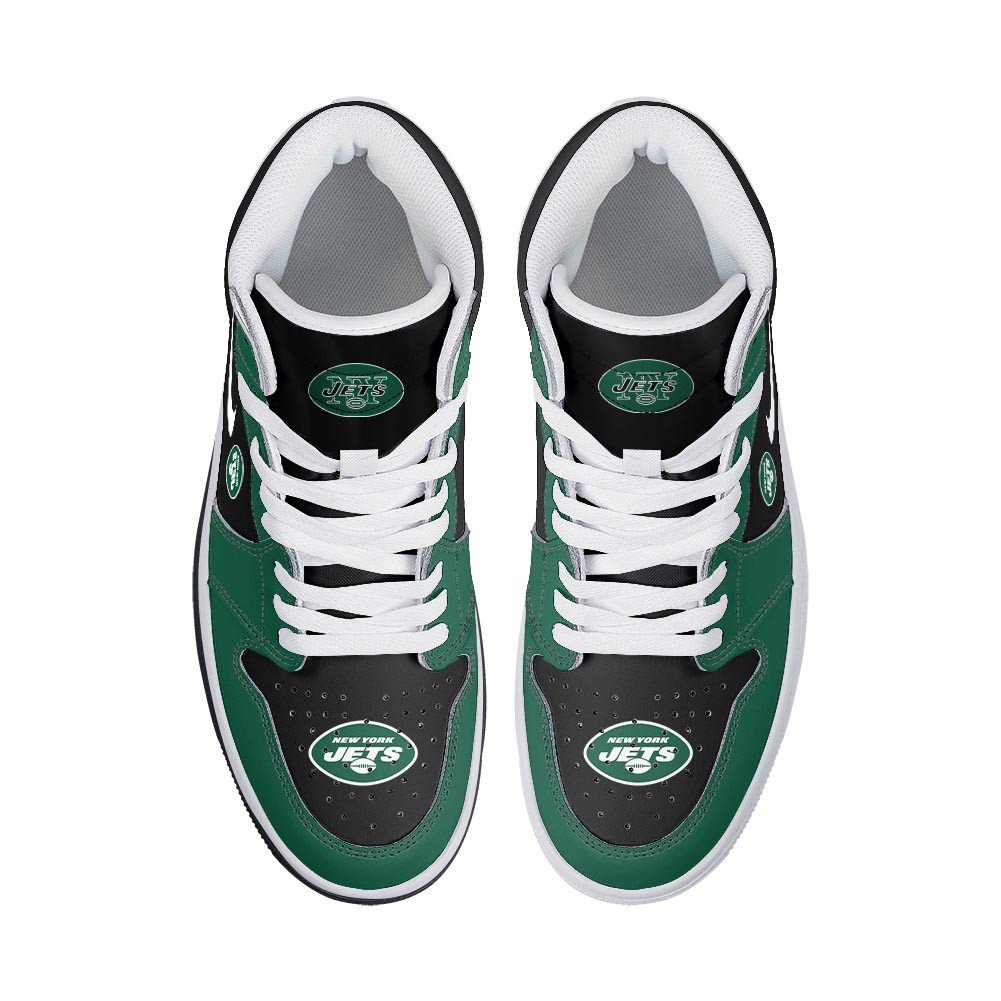Ideafootwear New York Jets AJ1 High Sneakers Shoes For Men And Women 7