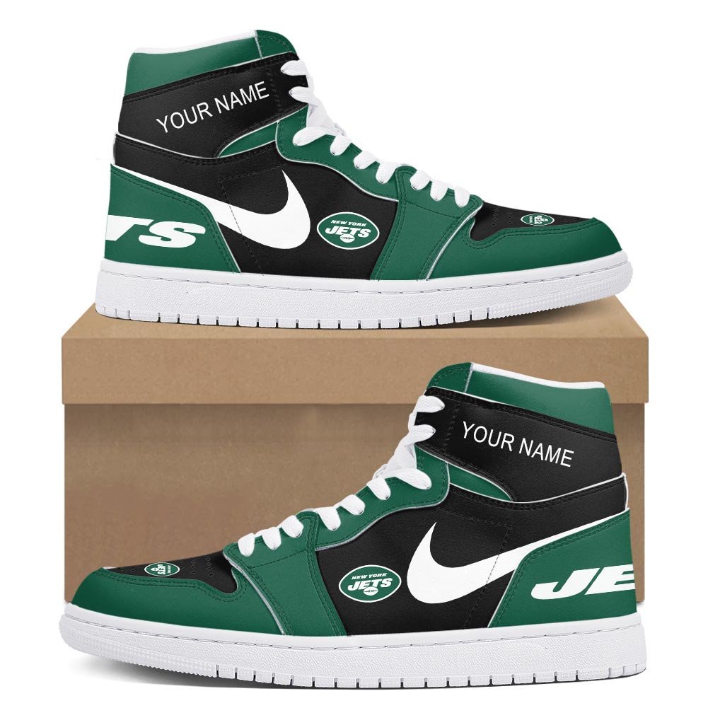 Ideafootwear New York Jets AJ1 High Sneakers Shoes For Men And Women 7