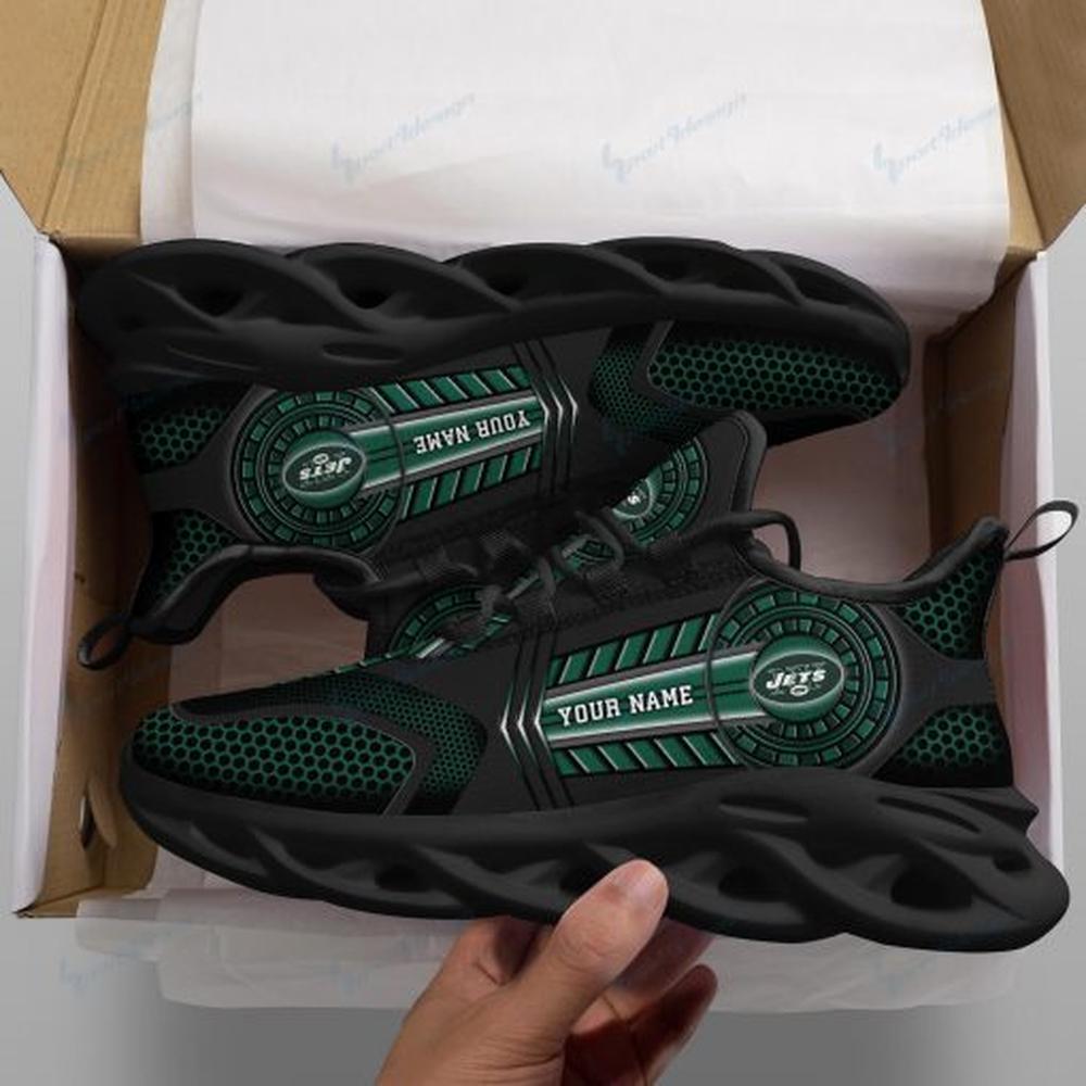 Ideafootwear New York Jets Max Soul Shoes Sneakers For Men And Women 35