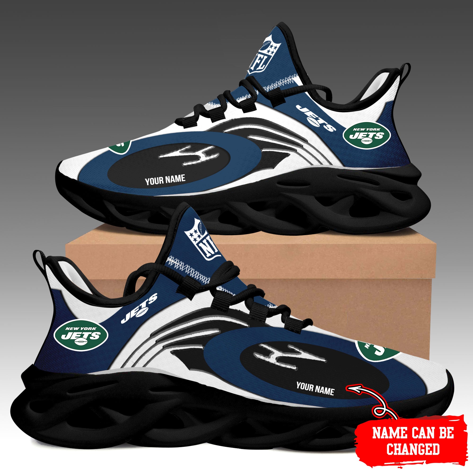 Ideafootwear New York Jets Max Soul Shoes Sneakers For Men And Women 18