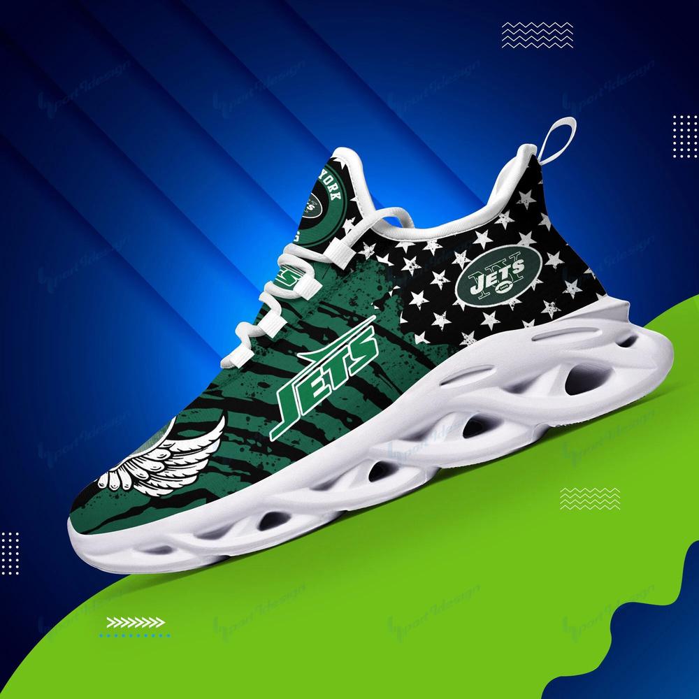 Ideafootwear New York Jets Max Soul Shoes Sneakers For Men And Women 11