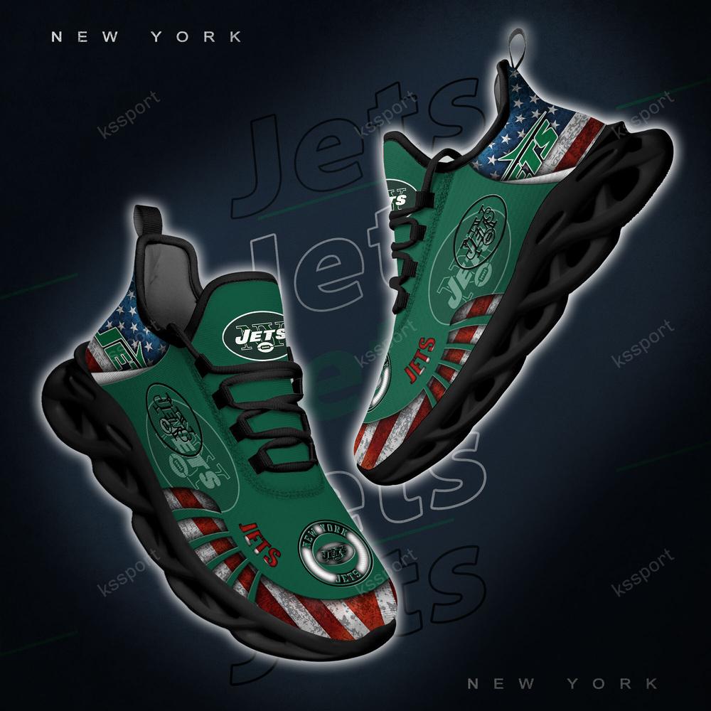 Ideafootwear New York Jets Max Soul Shoes Sneakers For Men And Women 9