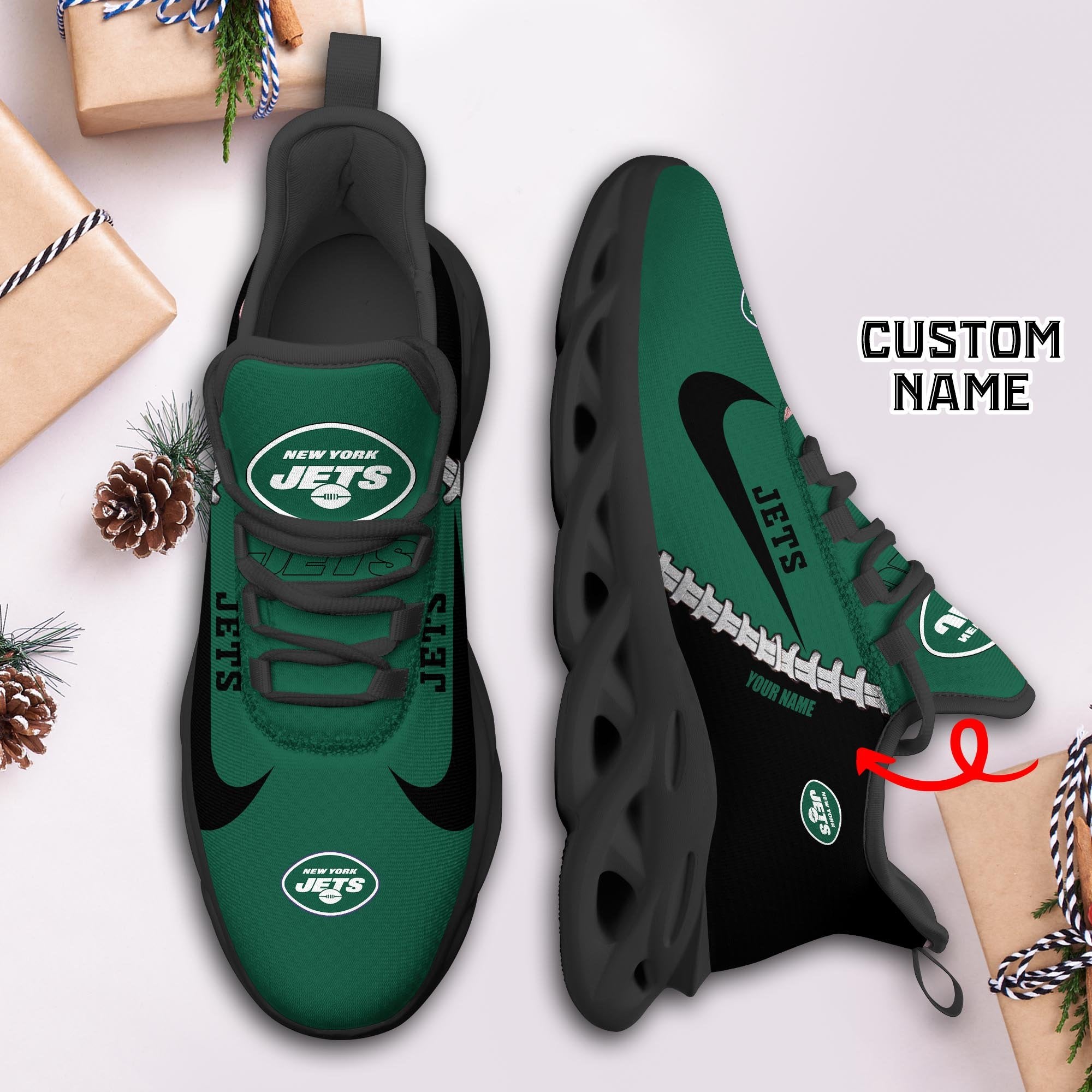 Ideafootwear New York Jets Max Soul Shoes Sneakers For Men And Women 31