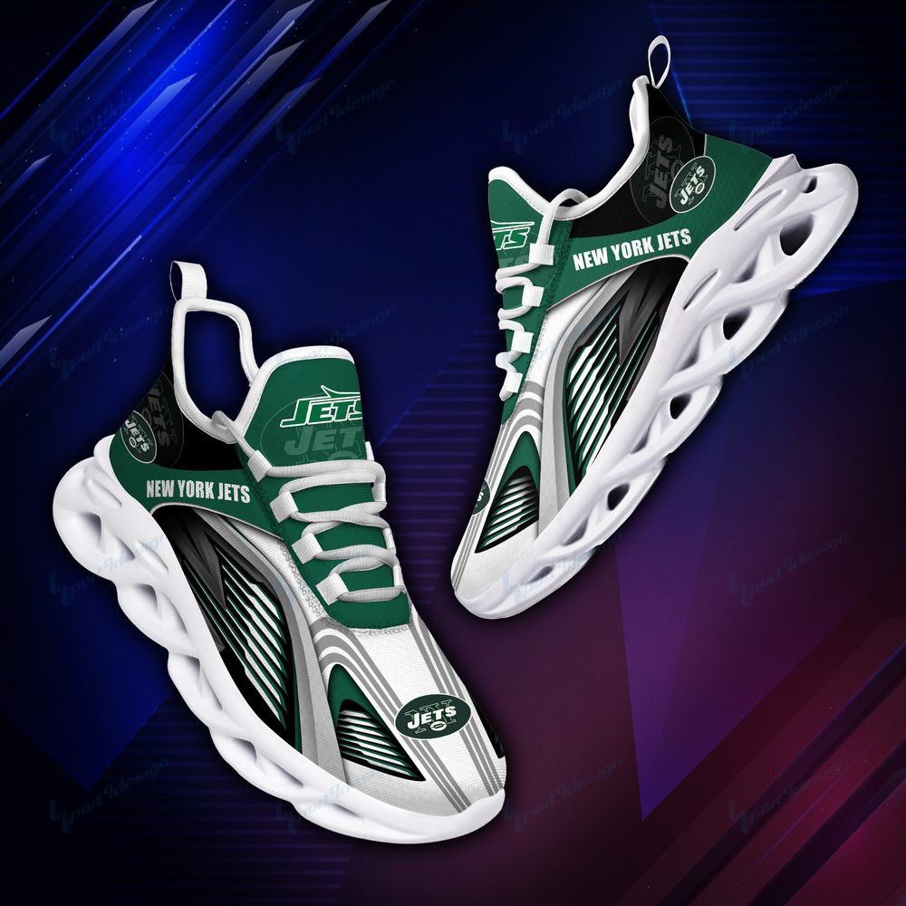 Ideafootwear New York Jets Max Soul Shoes Sneakers For Men And Women 8