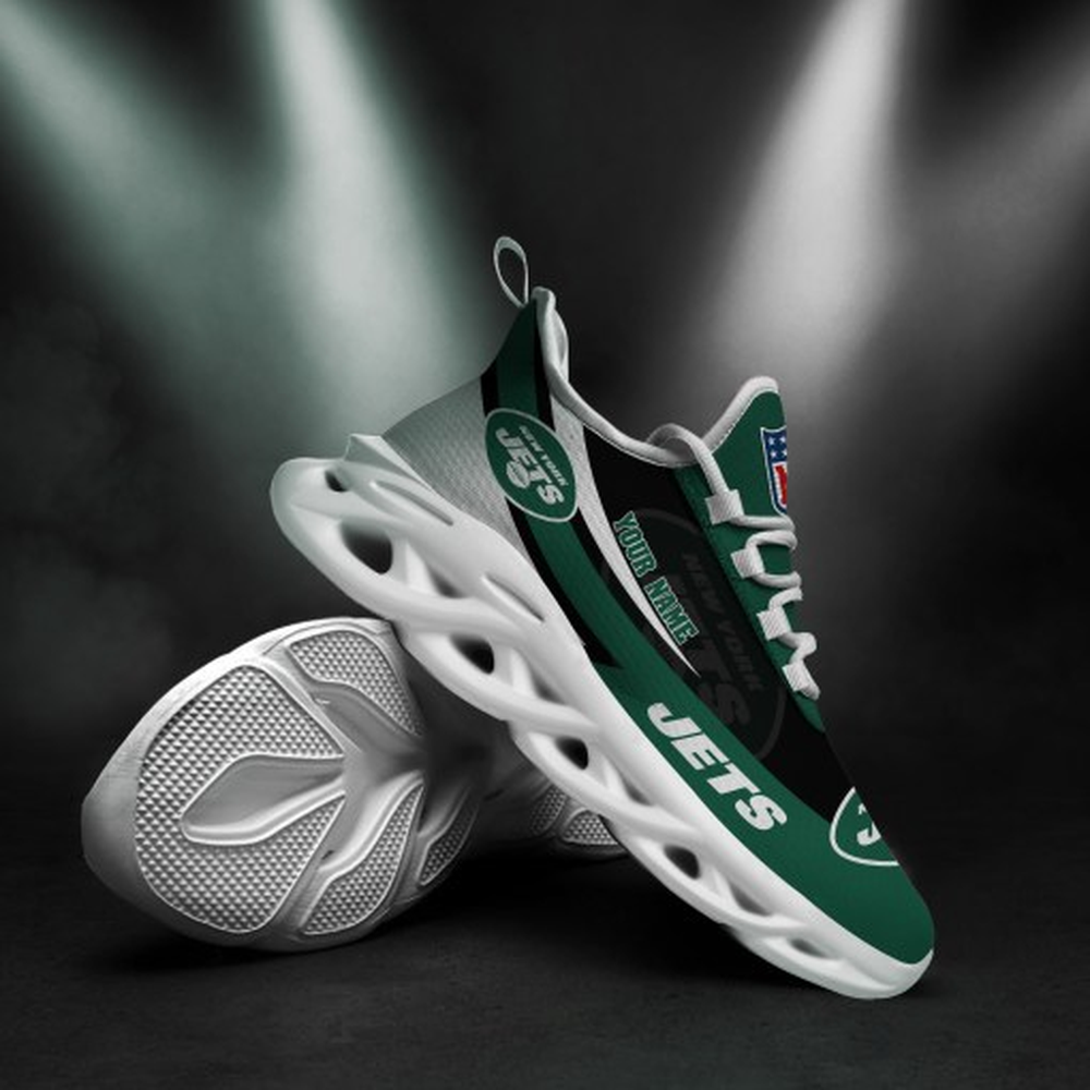 Ideafootwear New York Jets Max Soul Shoes Sneakers For Men And Women 39