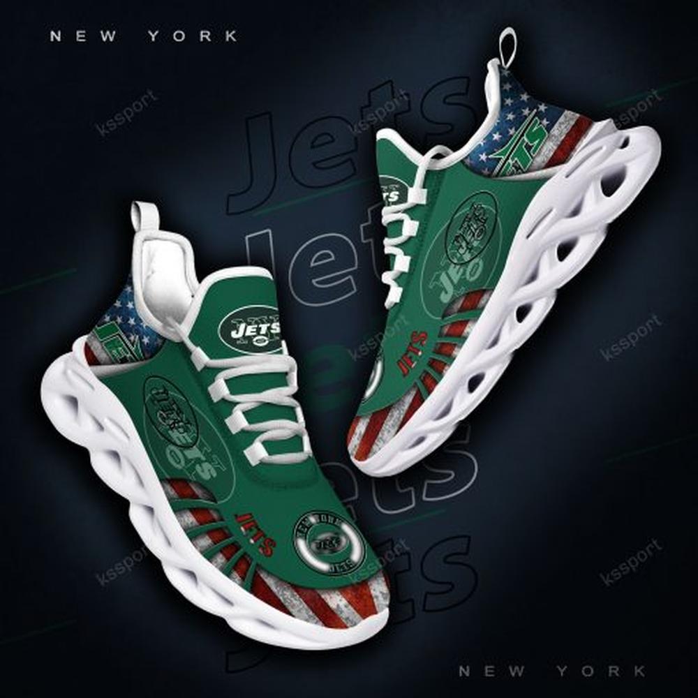 Ideafootwear New York Jets Max Soul Shoes Sneakers For Men And Women 9