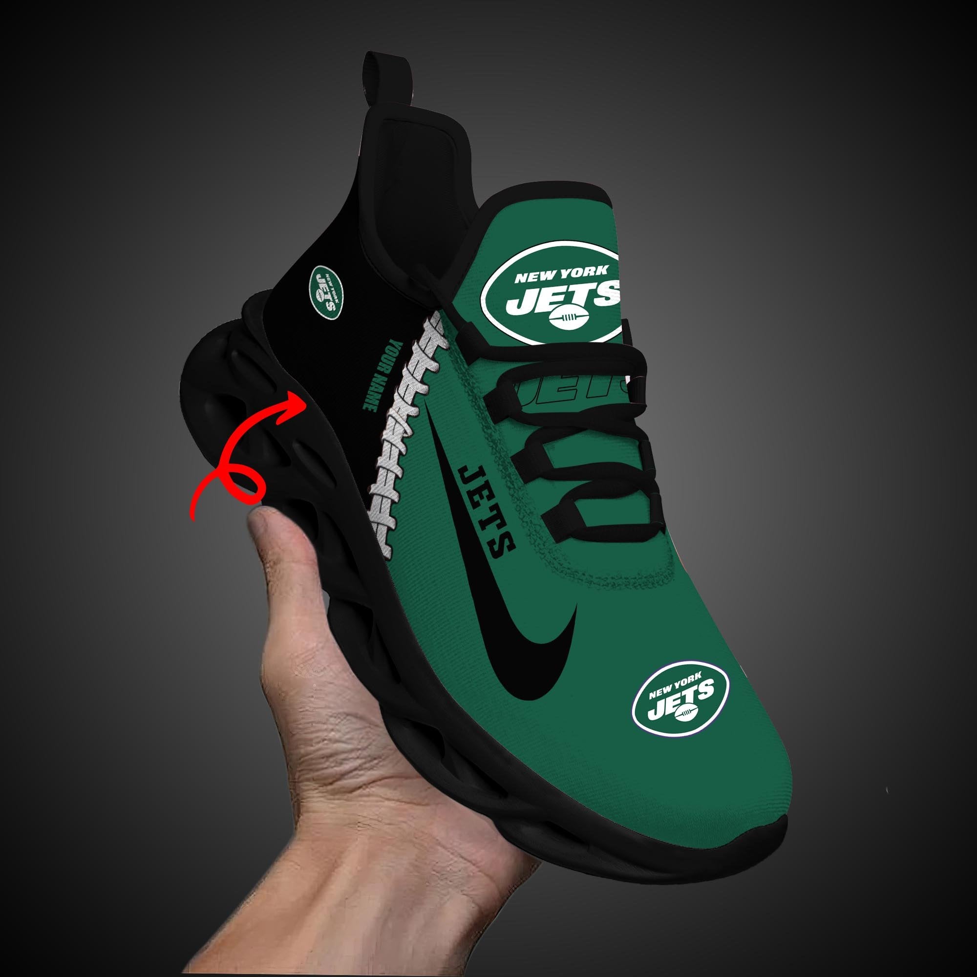 Ideafootwear New York Jets Max Soul Shoes Sneakers For Men And Women 31
