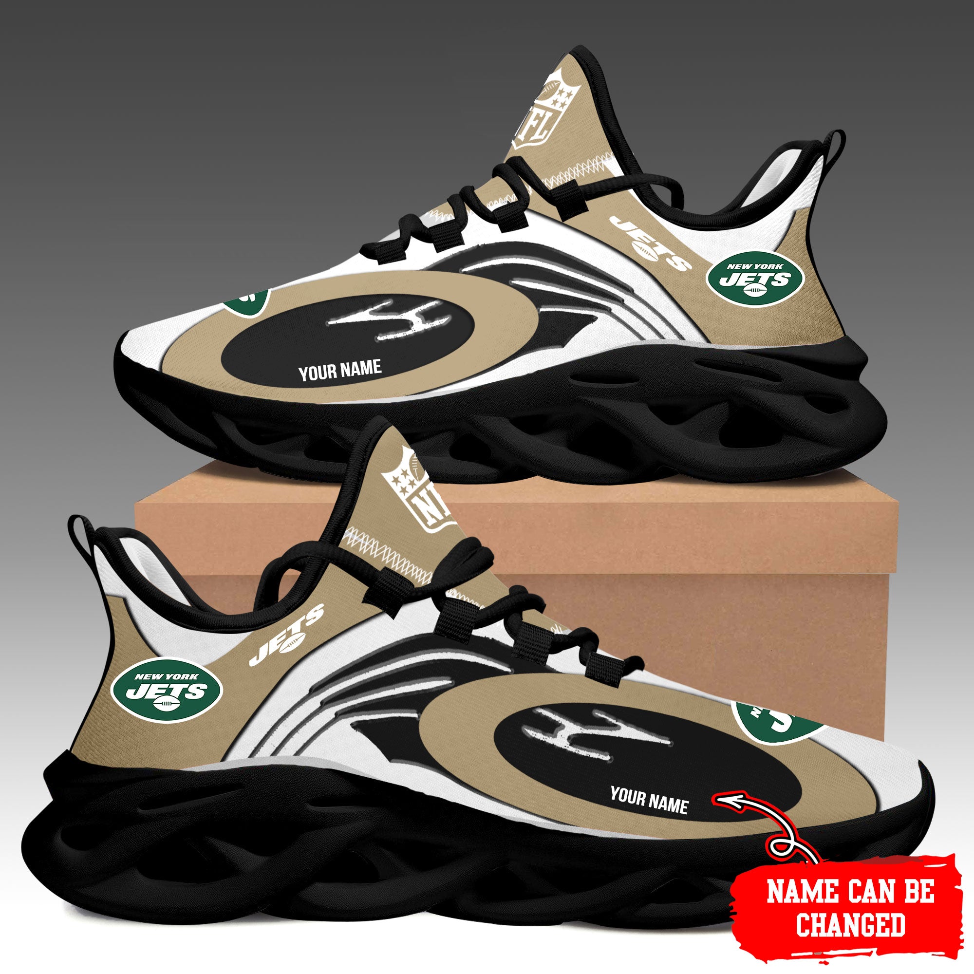 Ideafootwear New York Jets Max Soul Shoes Sneakers For Men And Women 23