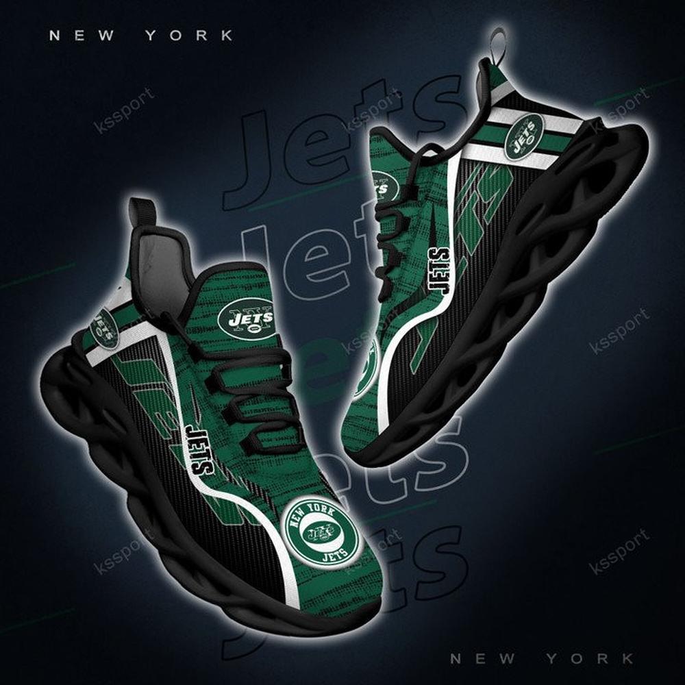 Ideafootwear New York Jets Max Soul Shoes Sneakers For Men And Women 7