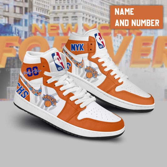 Ideafootwear New York Knicks AJ1 High Sneakers Shoes For Men And Women 1