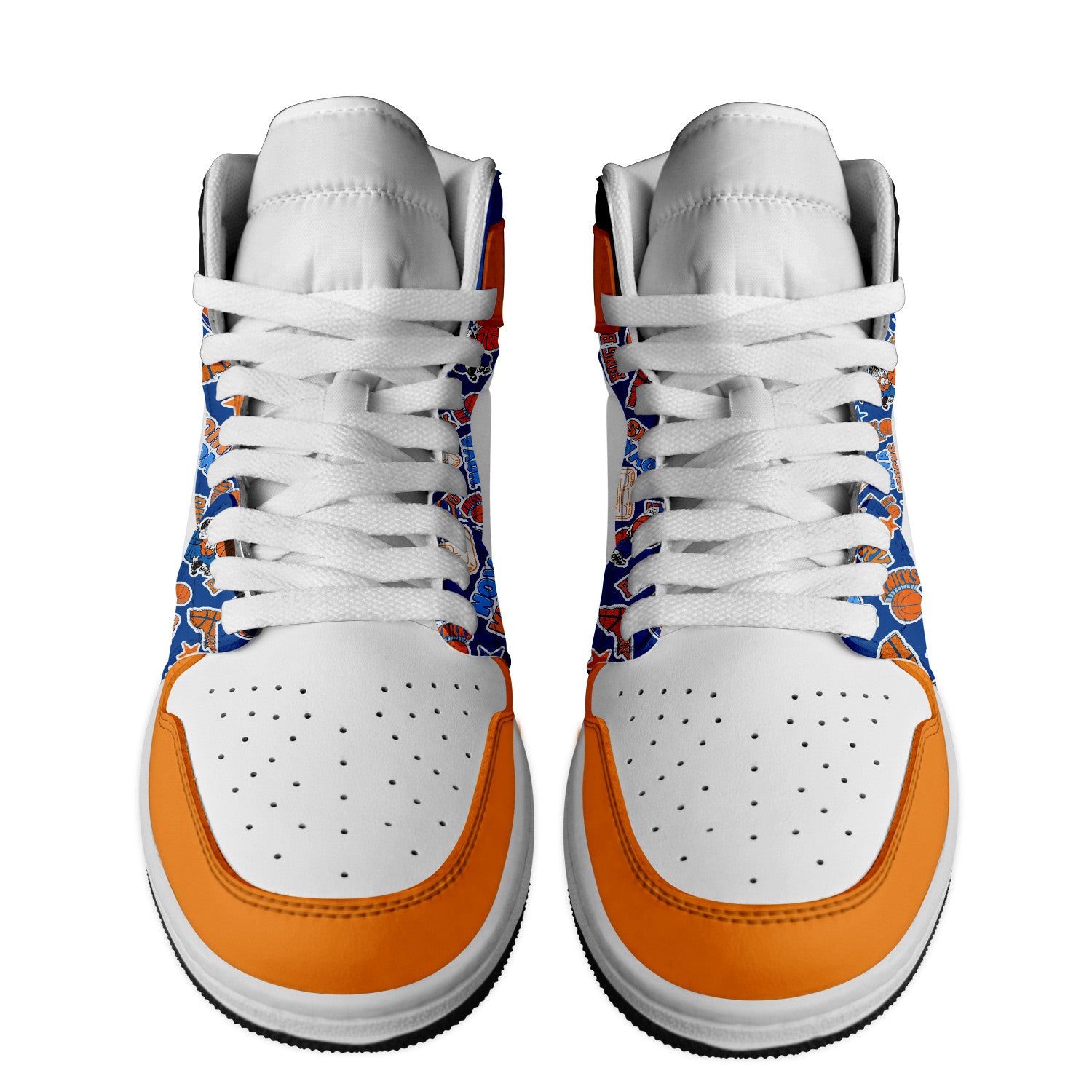 Ideafootwear New York Knicks AJ1 High Sneakers Shoes For Men And Women 6