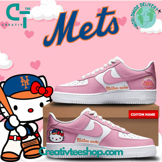 Ideafootwear New York Mets Air Low-Top Sneakers Shoes For Men And Women 4