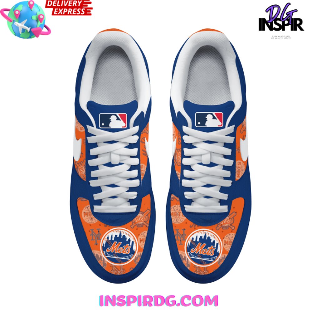 Ideafootwear New York Mets Air Low-Top Sneakers Shoes For Men And Women 6