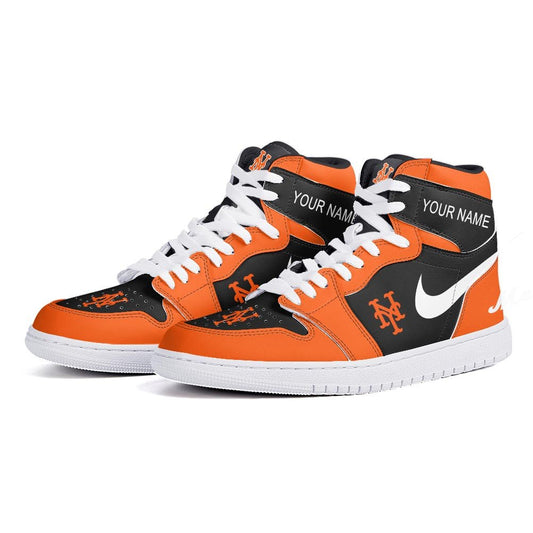 Ideafootwear New York Mets AJ1 High Sneakers Shoes For Men And Women 3