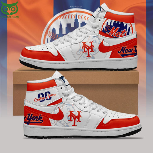 Ideafootwear New York Mets AJ1 High Sneakers Shoes For Men And Women 7