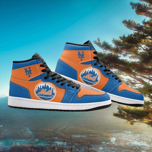 Ideafootwear New York Mets AJ1 High Sneakers Shoes For Men And Women 6