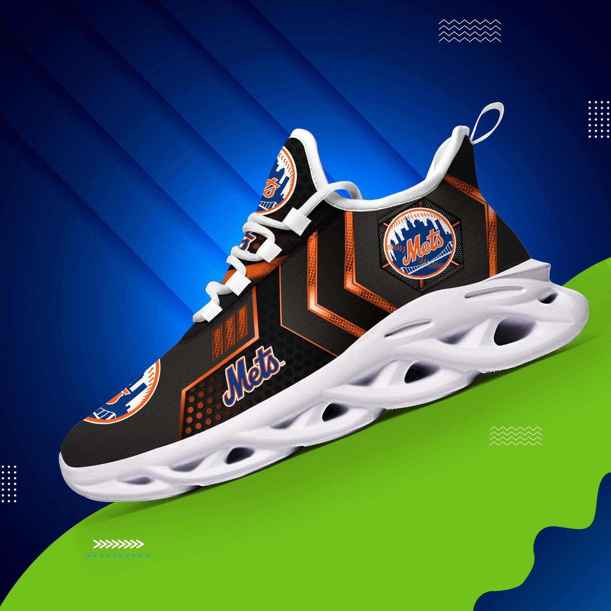 Ideafootwear New York Mets Max Soul Shoes Sneakers For Men And Women 1