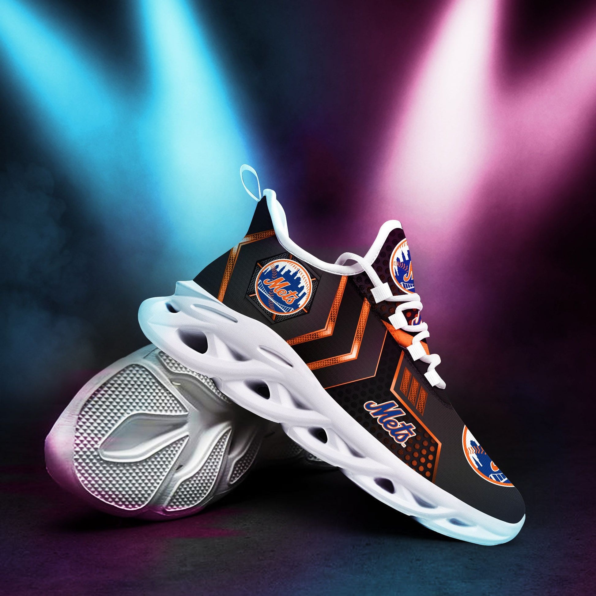 Ideafootwear New York Mets Max Soul Shoes Sneakers For Men And Women 1