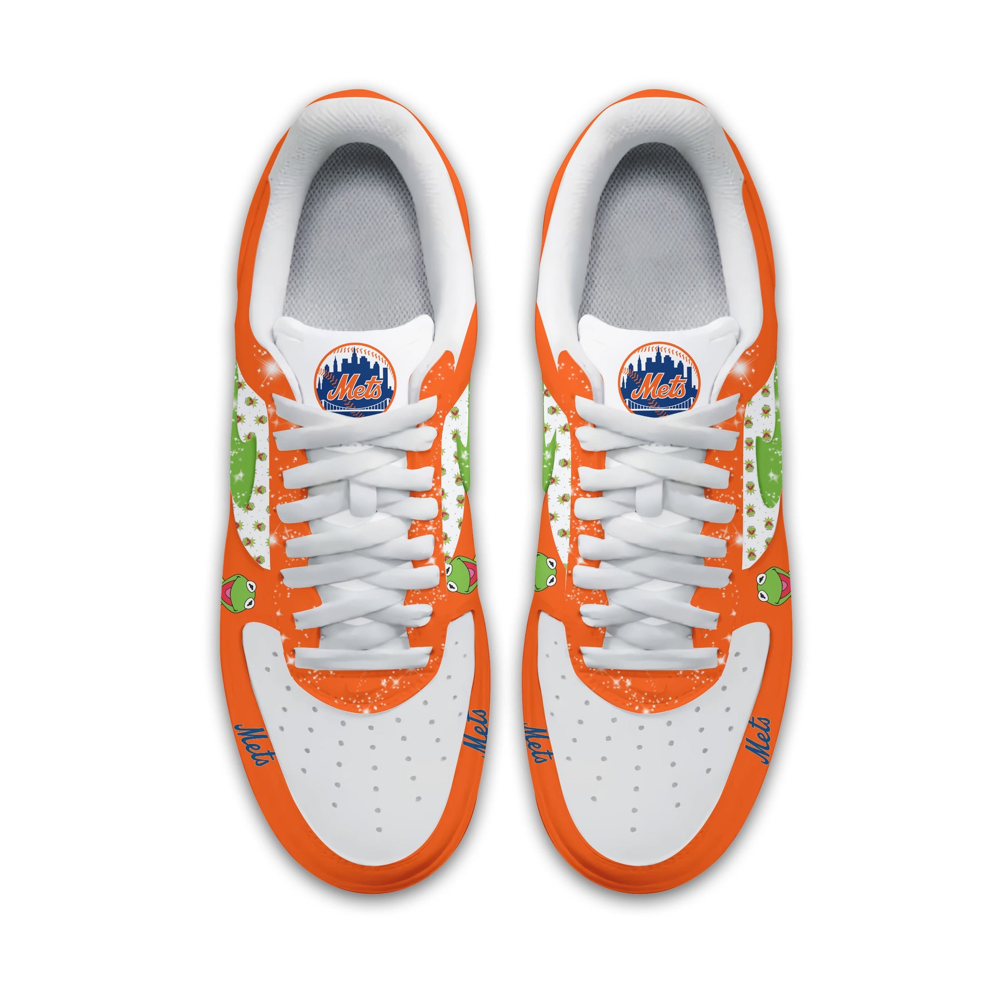 Ideafootwear New York Mets x The Muppets Air Low-Top Sneakers Shoes For Men And Women 2